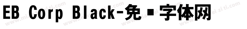 EB Corp Black字体转换
